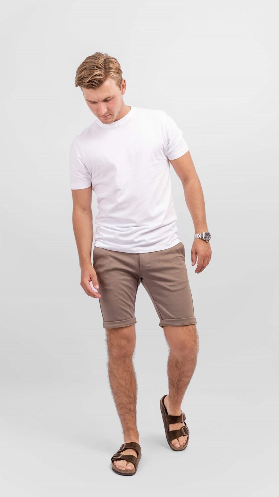 Herre TeeShoppen Shorts | Chino Shorts - Walnut