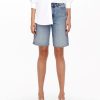 Dame ONLY Shorts | Sonny High Waist Wide Denim Shorts - Light Blue