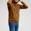 Herre TeeShoppen Trojer | Basic Hoodie Sweat - Brun