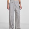 Dame PIECES Bukser | Filine Pants - Light Grey Melange