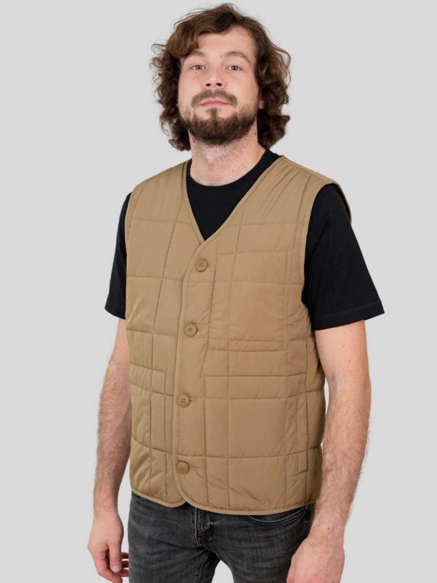 Herre Jack u0026 Jones Jakker & Frakker | Rocco Quilted Vest - Khaki